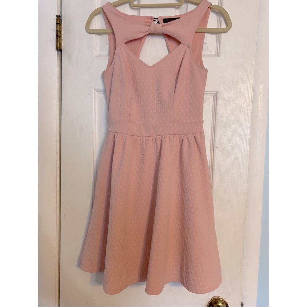 Pretty in Pink Skater Dress w/Cut Outs | Size S